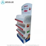 Custom POP up shop display shelf showcase perfume Floor POS Paper Rack Cardboard Display Stand