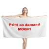 Custom print bath towel Print on demand