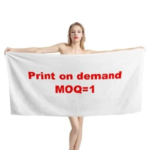 Custom print bath towel Print on demand