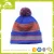 Custom print Wooly hat with bobble,winter pom poms decorate beanie hat