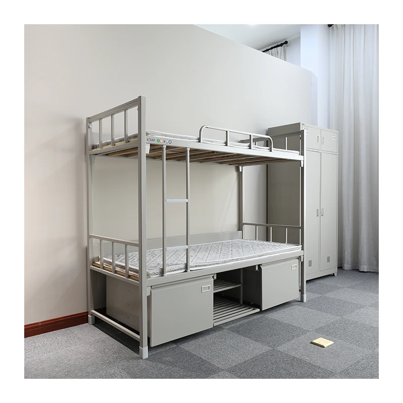 Custom school furniture metal double bunk bed dorm loft beds