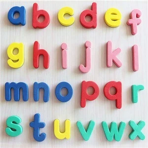 Custom simple soft eva 26 kids alphabets letter frame fridge magnet
