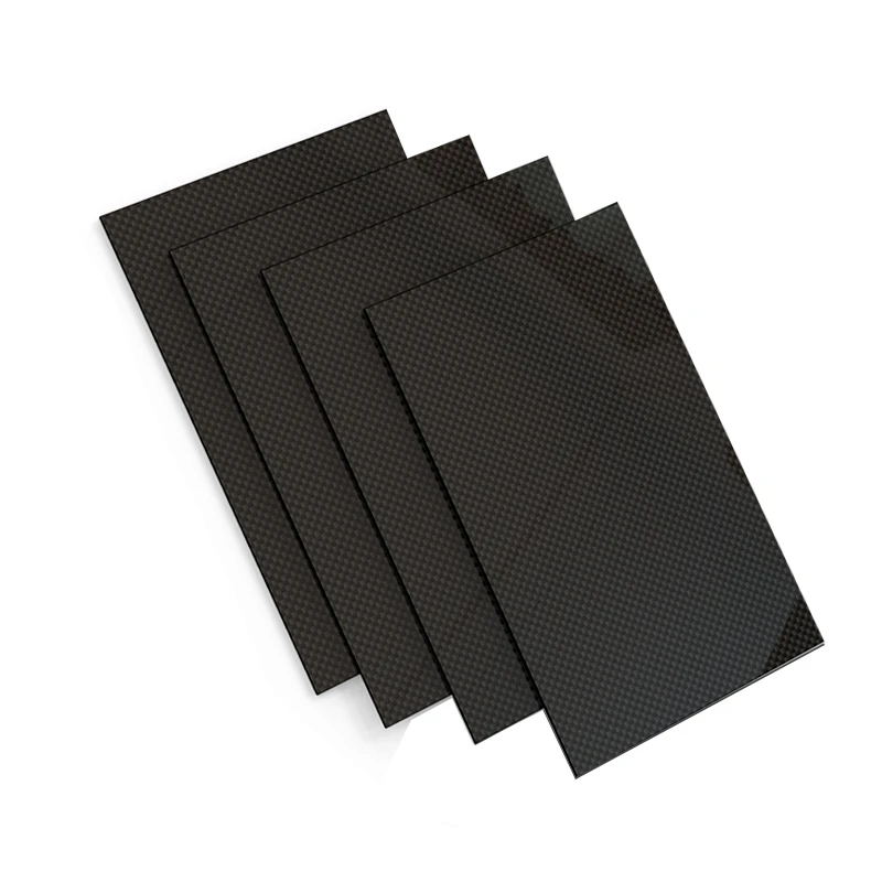Customizable 245x300mm 3k Black Texture Carbon Fiber Board Carbon Board Composite Hardness Material