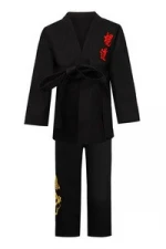 Customizable Long Sleeved Martial Arts Wear Taekwondo Uniform Taekwondo Dobok Embroidery Dragon Warrior