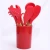 Import Customize Logo 12 Pcs Color Travel Wooden Professional Heat Cooking Set Silicon Kitchen Utensils Manufacturer from China