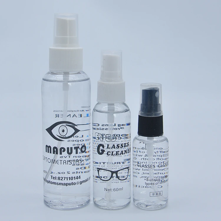 customized cleaning glass anti fog spray with magnifying glass