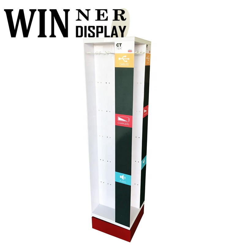 Buy Customized Design Retail Rotating Acrylic Mobile Charger Cables ...