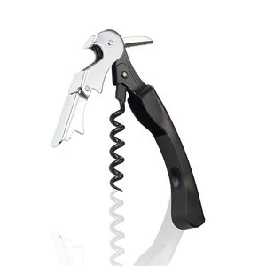 Customized plastic handle corkscrew bottle wine opener