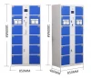 Customized steel electronic luggage supermarket hotel storage locker intelligent qr code intelligent parcel lockers