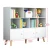 Import Customized wooden bookcase oak furniture wood computer desk with bookshelf used library bookcases from China