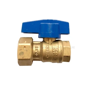 Cw617n Brass Water Meter Ball Valve with Anti-Fraud or Aluminum Handle