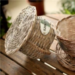 decorative garden handmade wicker basket flower pot