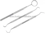 Dental Hygiene Kit Scraper Scaling Instruments Toothpick &amp; Oral Mouth Mirror Dental Instruments With Dental Tweezers