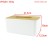 Import Desktop bamboo tissue box creative livingroom car tissue box from China
