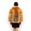 DH IATOYW wholesale luxury 60cm long women fur jacket fashion real red fox fur coat