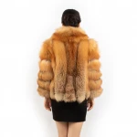 DH IATOYW wholesale luxury 60cm long women fur jacket fashion real red fox fur coat