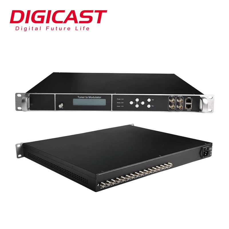 Digital Cable TV Headend IRD Satellite Receiver with DVB-T MPEG4 Tuner to SPTS IP Video Decoder IPTV Gateway