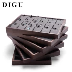 Digu black walnut jewelry storage tray Ring earrings necklace jewelry display tray Window display props