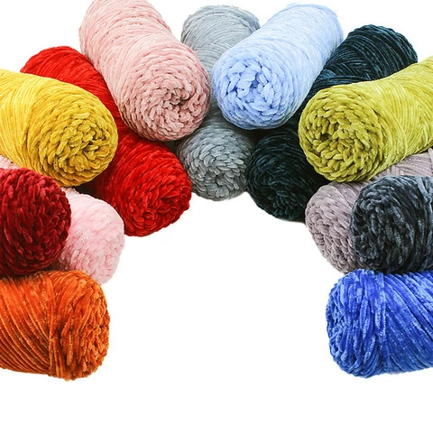 Knitting Chenille Yarn, Chenille Yarn Wool Knitting