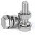 Import DIN933 304 SS galvanized custom sizes hex head bolt made in China from China