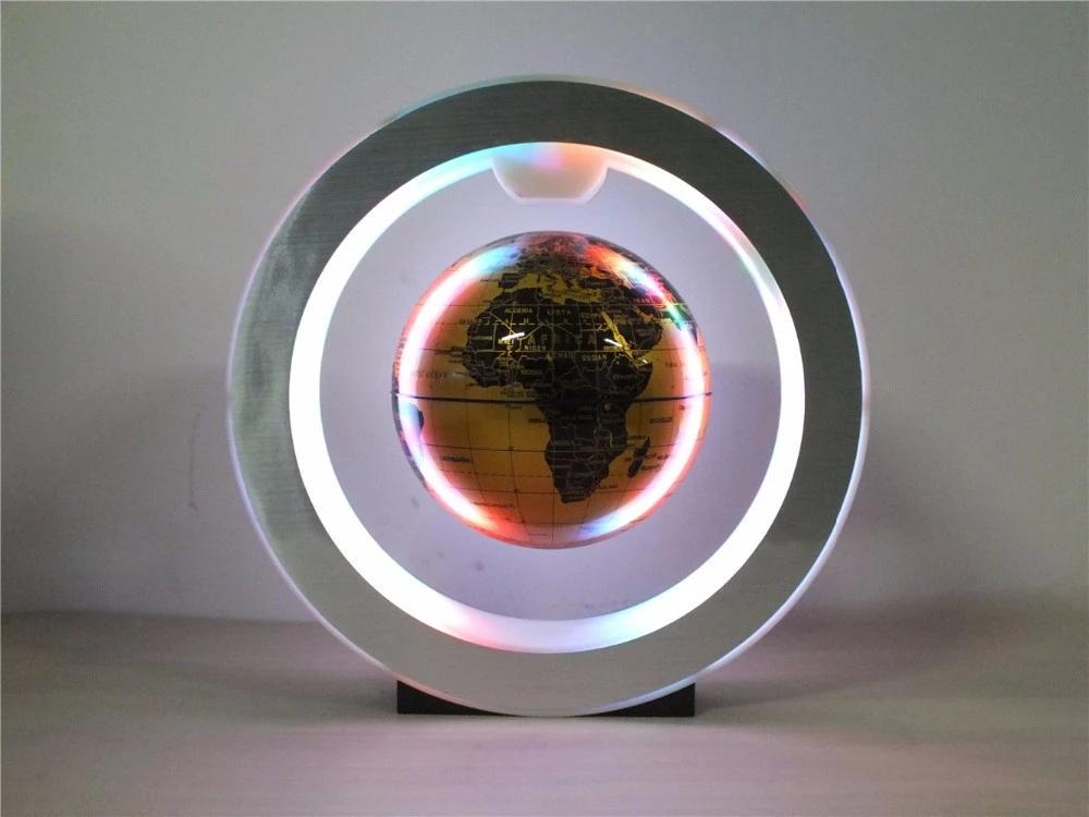 Dipper 6&#x27;&#x27; gold color Magnetic Floating  Anti Gravity Globe,with high quality LED light