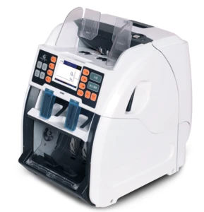 Direct Factory Multi Currency 1+1 two pockets ECB test passed GA-QFJ2101 Bill Note Sorter Machine for Bank Counter