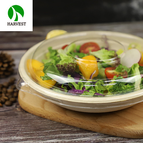 Buy Disposable 32oz 24oz Biodegradable Paper Bamboo Bagasse Pulp Bowl ...