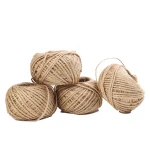 DIY Crafts Natural Jute Twine 3Ply Arts Rope Industrial Packing Materials String for Gifts Decoration Bundling Gardening