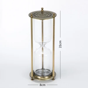 DIY Metal Can Fill Sand Timer Empty Glass Hourglass For Home Decoration