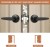 Import Door Lever Non-Locking Handle Hallway Closet Lounge Living Room Black Keyless Passage Lock from China