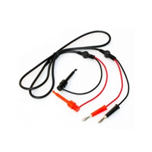 Double 4mm  banana plug wire turn test hook / 60mm test hook / plug wire Red+Black