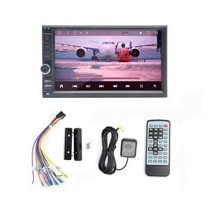 double din Link IOS entertainment system car media player with Digital TV