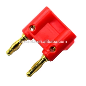 Double lantern type terminals parallel 4mm banana plug Connector
