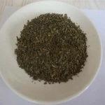 Dried dehydrated basil vegetables