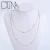 Import DTINA Hot Sale Gold Plated Necklace 18k Gold Plated 45cm + 60cm Chain from China
