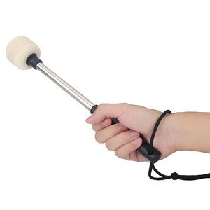 Durable Bass Drum Mallet Drumstick with Wool Felt Head Percussion Marching Band Accessory