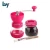 Import Durable heavy duty plastic body and stainless steel handle coffee grinder two parts colorful from China