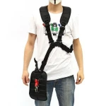 Durable Nylon Double Shoulder Harness Lawn Mower Strap Grass String Trimmer Brush Cutter Harness Belt Garden Power Pruner