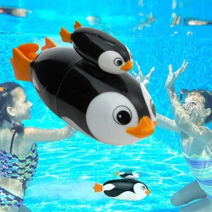 DWI Battery operated animal water Plastic Toy Bathtub swimming pool penguin baby toy electric kids bath toy