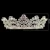 Import Echsio Hair Accessories Sparkling Cubic Zirconia Big Wedding Crown Crystal Tiara Bridal Brass Crown Party Prom BC3435 from China