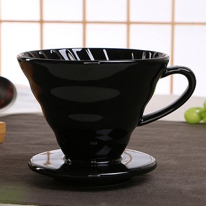 Eco-friendly Ceramic Pour Over Coffee Clever Dripper Retro Pour-over Coffee Maker Portable Coffee Filter Brewer for Camping