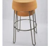 Eco-friendly cork stool cork chair wooden bar stool stainless steel stool with  stainless frame style modern funiture