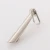 Import Eco-friendly custom shiny silver color alloy metal zipper pullers for clothes from China