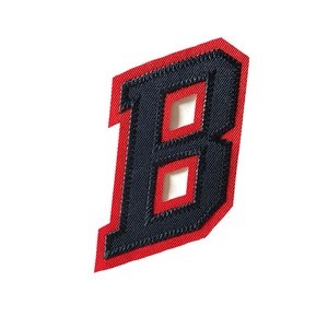 Eco-Friendly Feature High Quality Sew On Heat Pressed Embroidery Tackle Twill Letter Patch