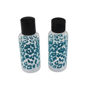 Eco-friendly Transparent Plastic Cosmetic Travel Set Bottle Wholesale Airplane Travel Shampoo Bottles Kit 6 Packs