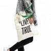 Eco shoe canvas cotton organic canvas shopping bag tote for gifts
