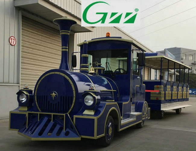 Electric Sightseeing Trackless Truck Train Carriage For Amusement Park