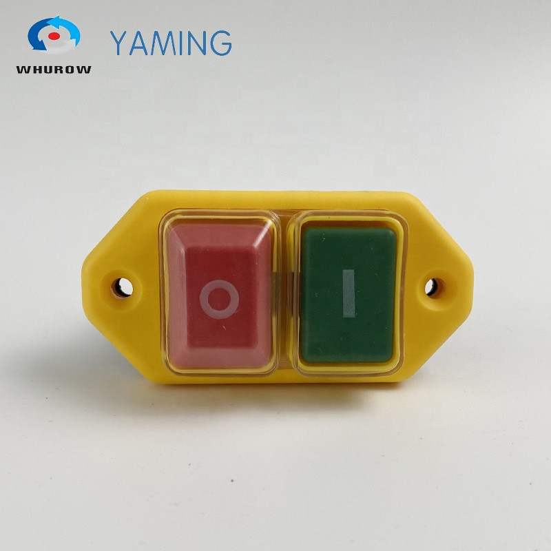 Buy Electromagnetic Switch 5 Pin On Off Red Green Button 12a 230v ...