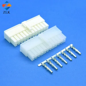 Eletronic molex PA66 600v 4.2mm 5557 connectors hot sale long life time gold-plated copper terminal wire connector