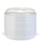 Environmental Protection Microwave Oven White Food Plastic Steamer Basket
